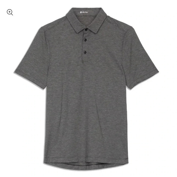 Men’s Lululemon Capacity Polo Shirt, color Heathered Grey